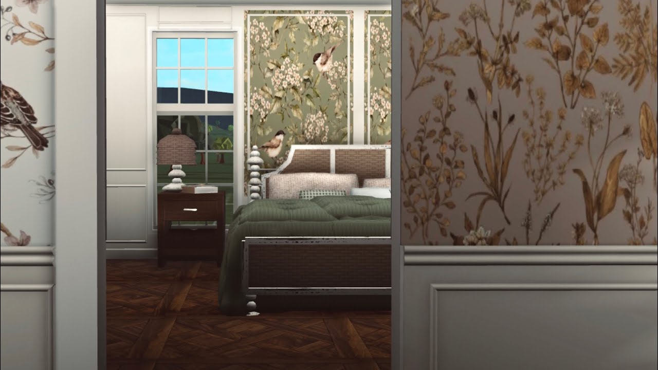 Custom bed frame #bloxburg