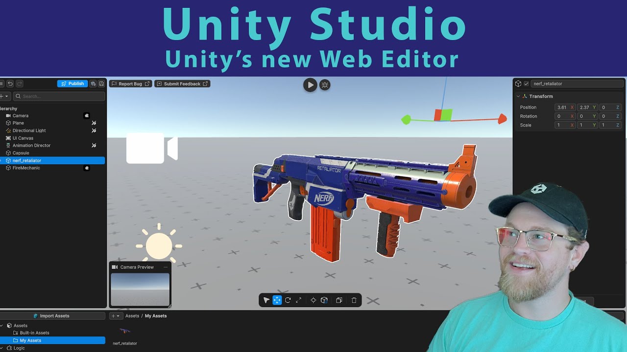 Разъяснения по Unity Studio: полное руководство по новому веб-редактору от Unity!