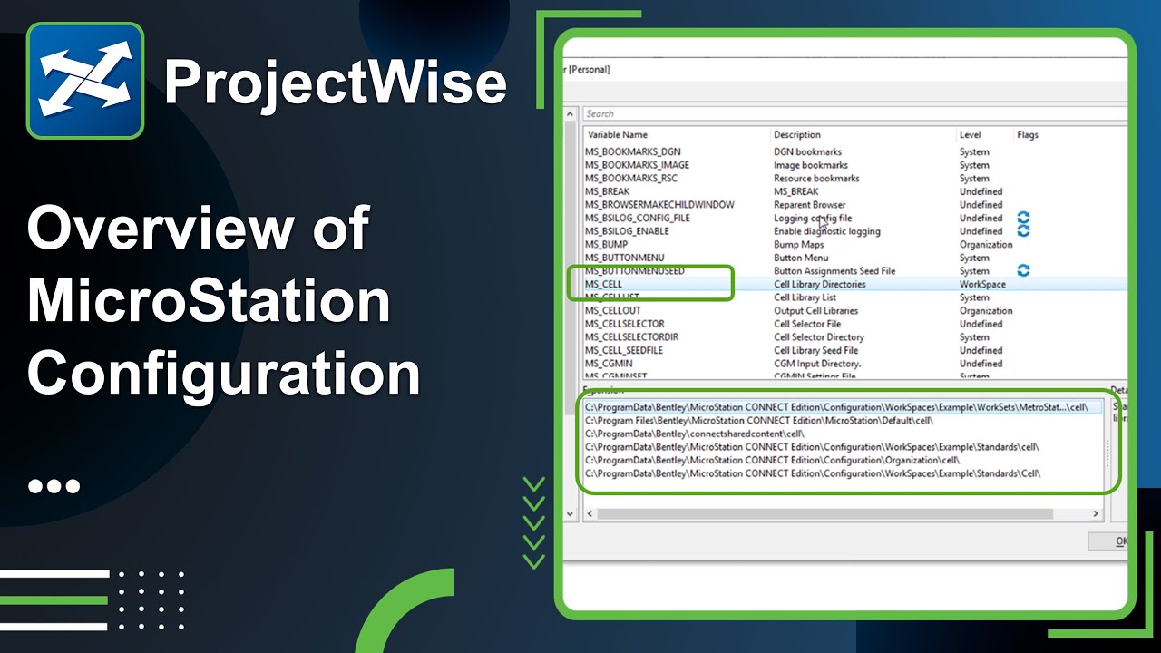 Lesson 1: Introduction to MicroStation Configuration