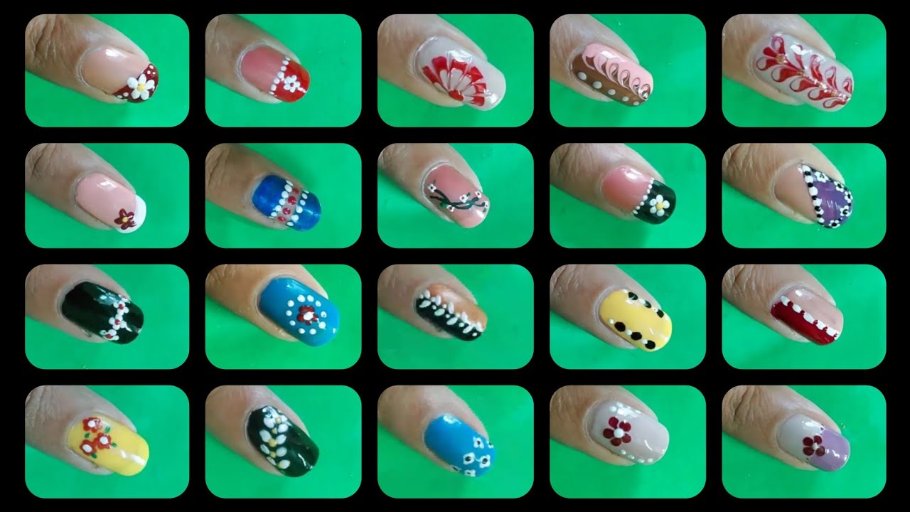 Top 25 Easy nail art design tutorial// Easy and unique nail art//Best nail art design at home