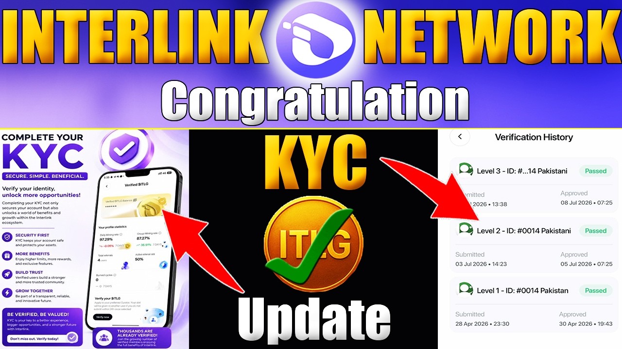 Interlink KYC Latest Update | How to Fix KYC in Interlink Network? &ndash; Last Step Before Verification!