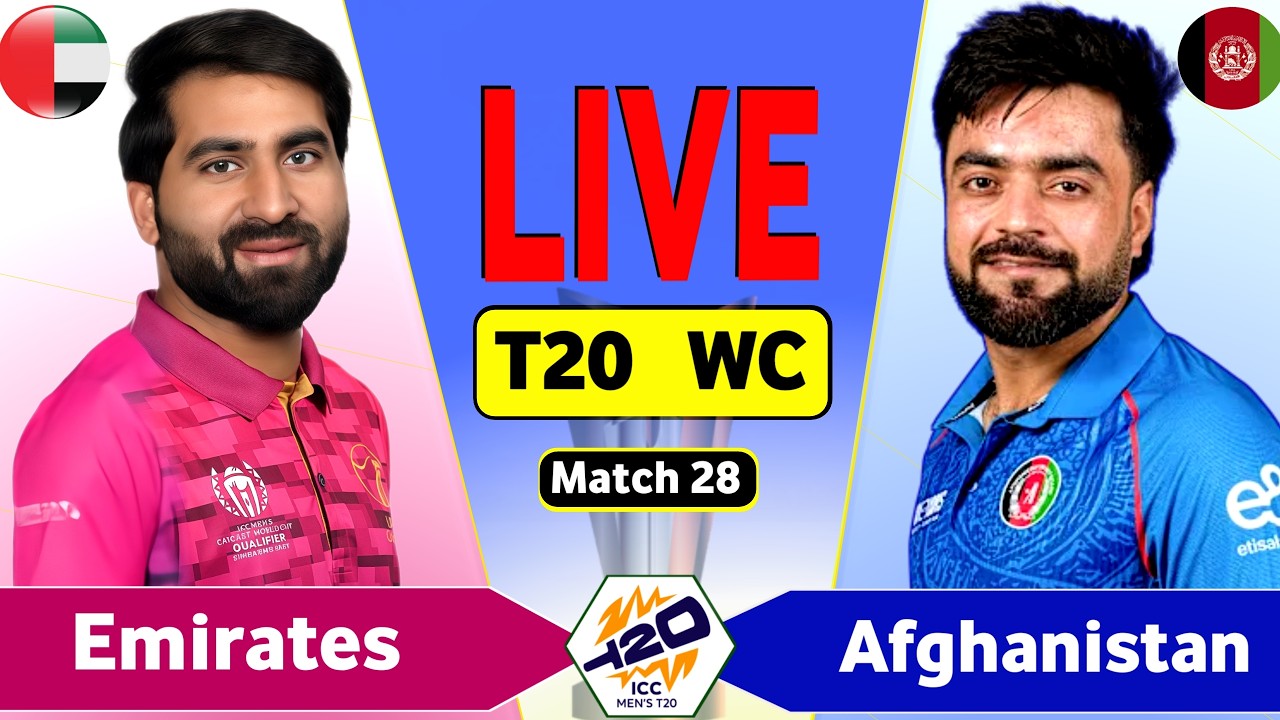 🔴 Afghanistan vs UAE 28th T20 Live Match Today | AFG vs UAE Live Score & Commentary