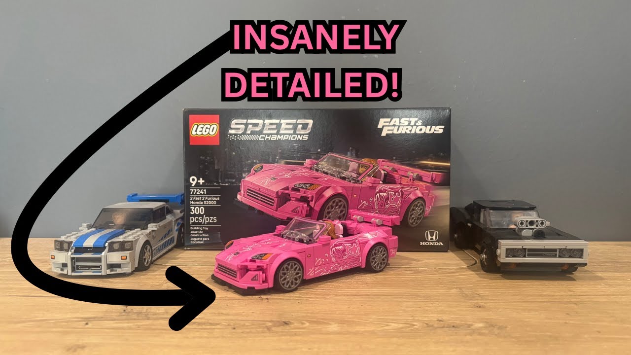 LEGO Speed Champions 2Fast 2Furious Honda S2000 Build and Review! Detailed Fury! 77241