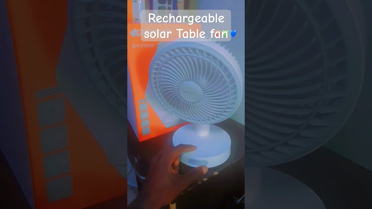 Rechargeable Solar Table fan 