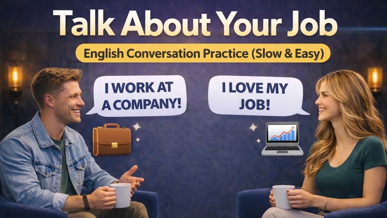 English Conversation About Job & Work | Easy & Simple Conversation Practice.