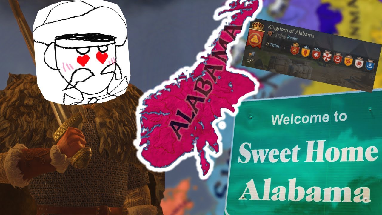 CK3 NORWAY HAS OIL SO I TOOK IT FOR ALABAMA IN 867