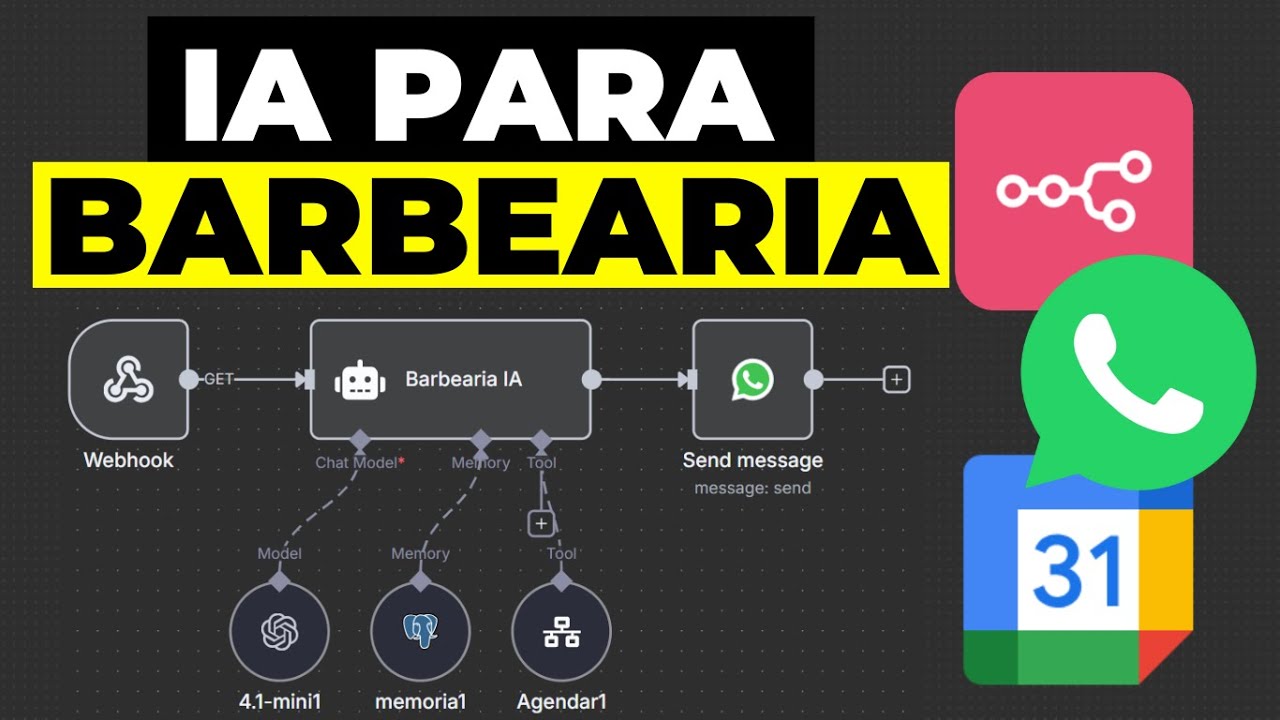 Agente de IA para BARBEARIA no N8N com Atendimento e Agendamento Automático