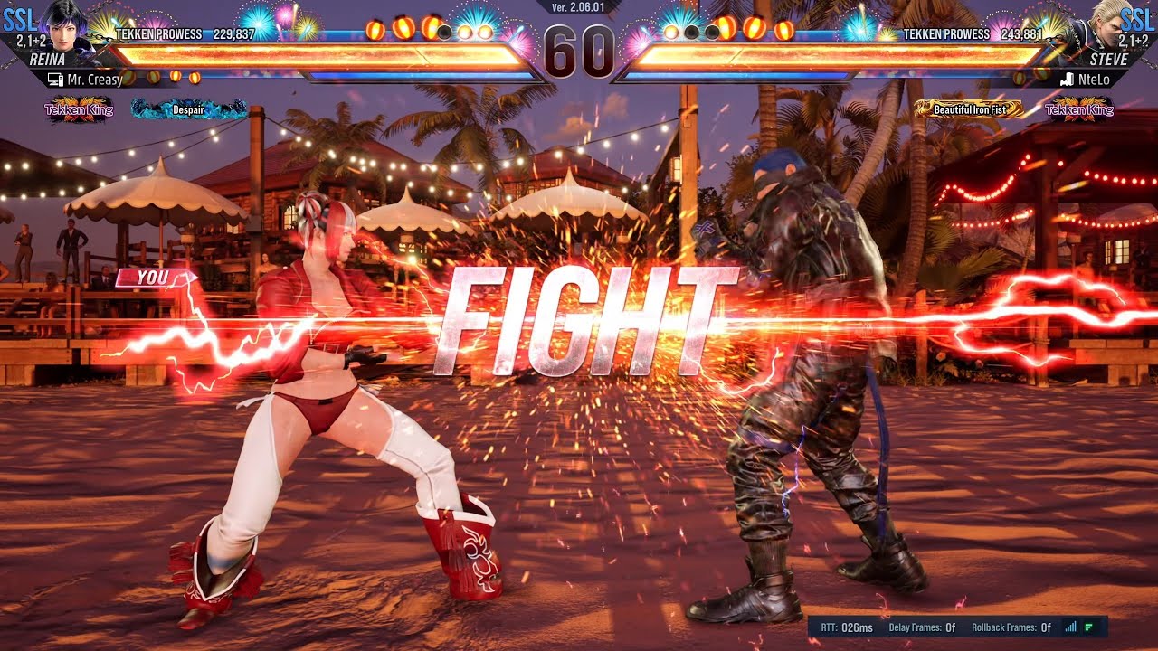 KOF Angel Reina vs Tekken King Steve - Tekken 8 Quick Match