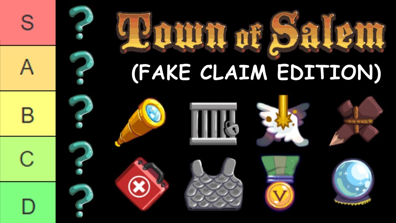 Town of Salem FAKE CLAIM Tier List