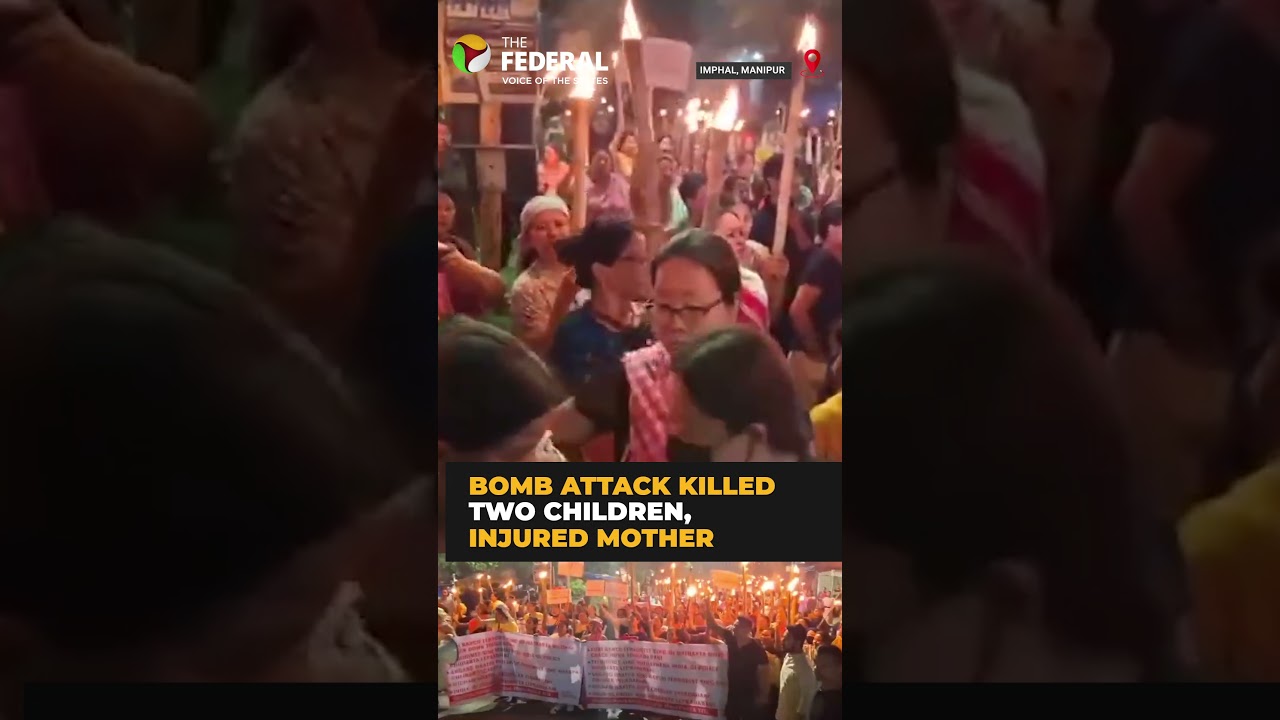 Manipur protests continue over deaths of two children in Moirang bomb attack