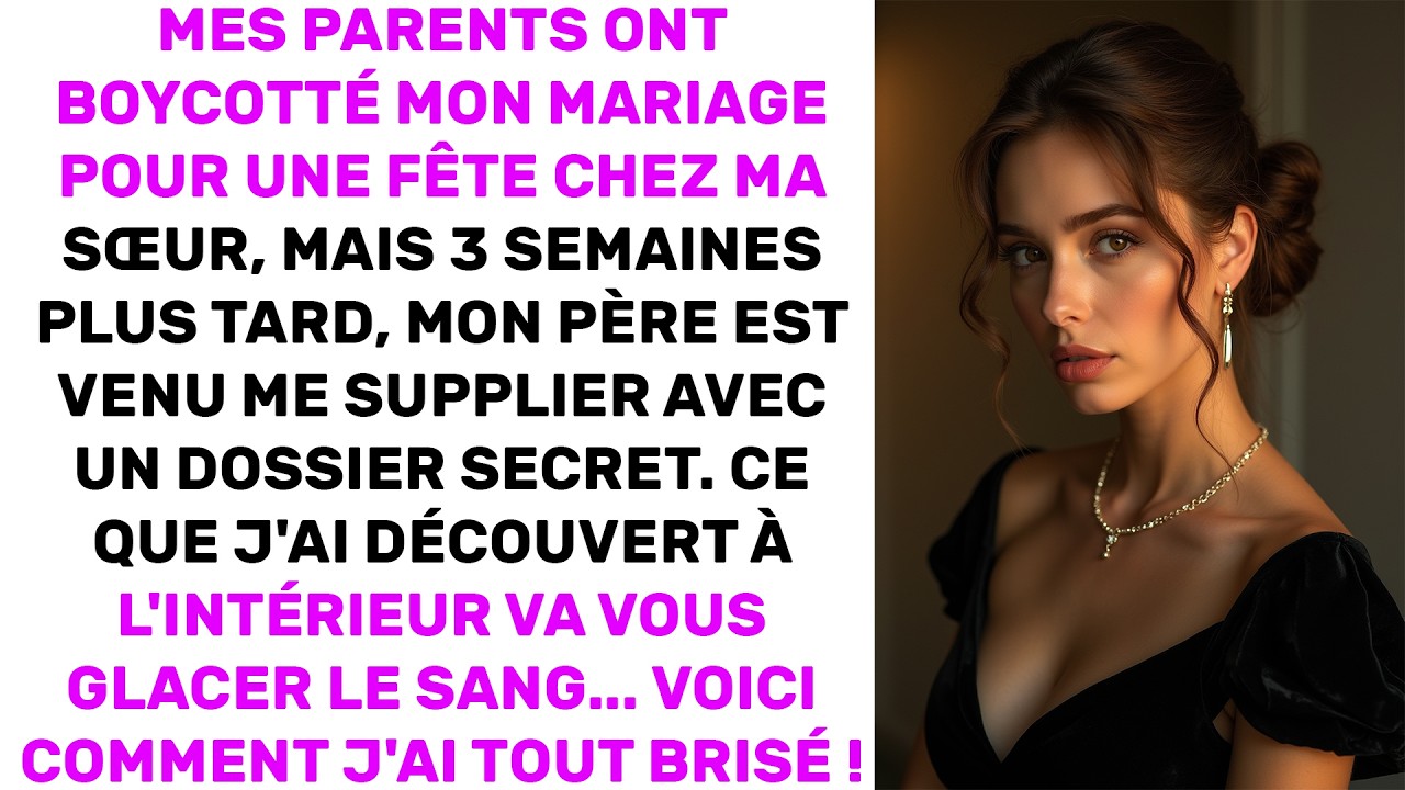 Mes parents ont boycotté mon mariage pour ma sœur : j'ai découvert l'horrible vérité...