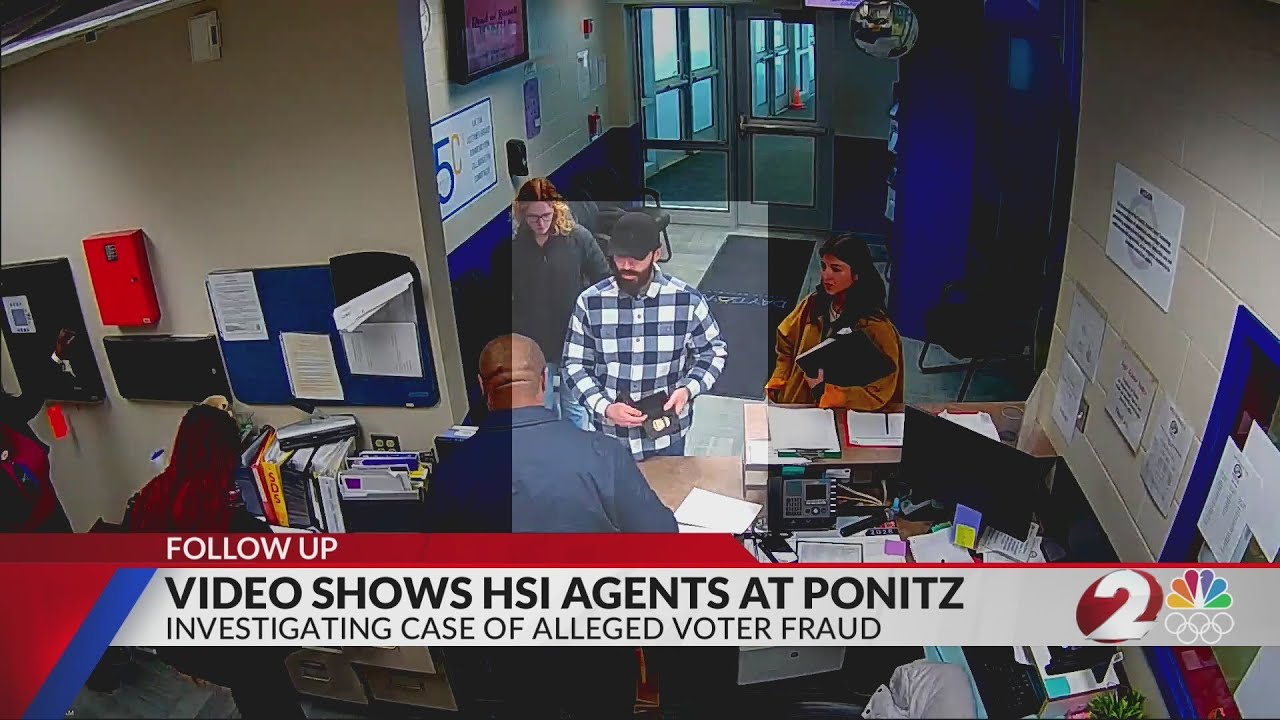 Video shows HSI agents arrive at Ponitz as part of investigation
