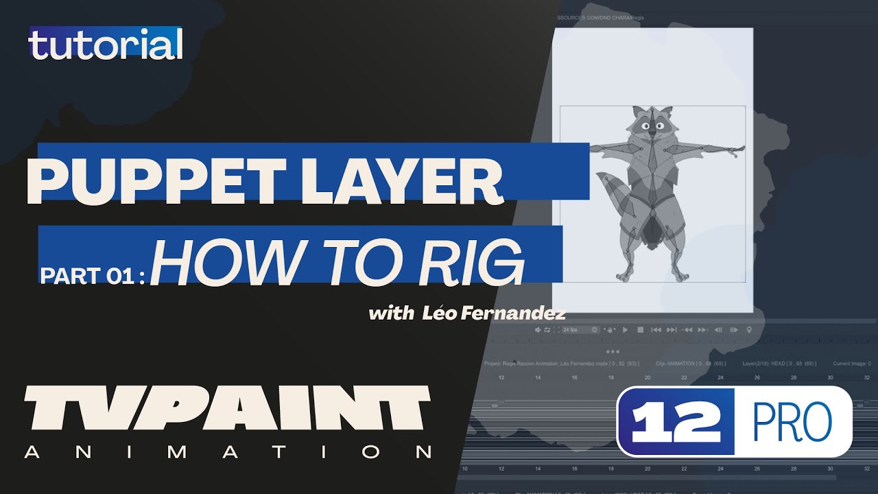 The Puppet Layer part 1 : How to Rig on  TVPaint Animation 12