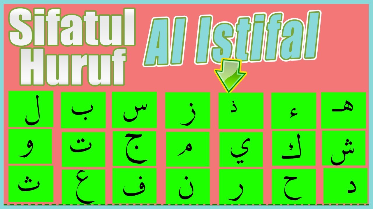 SIFAT HURUF ISTIFAL |SIFATUL HURUF BELAJAR TAJWID NGAJIBARENG04