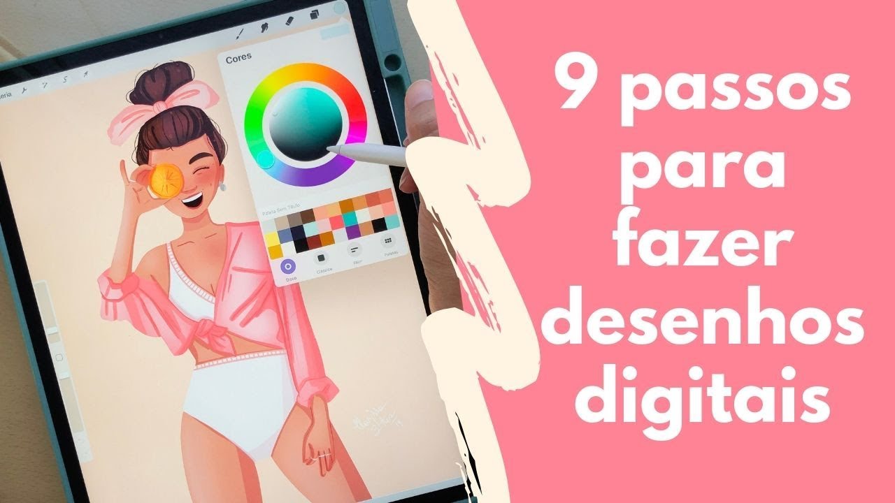 9 Passos Para Fazer Desenhos Digitais | ProCreate | Clarissa Bittes