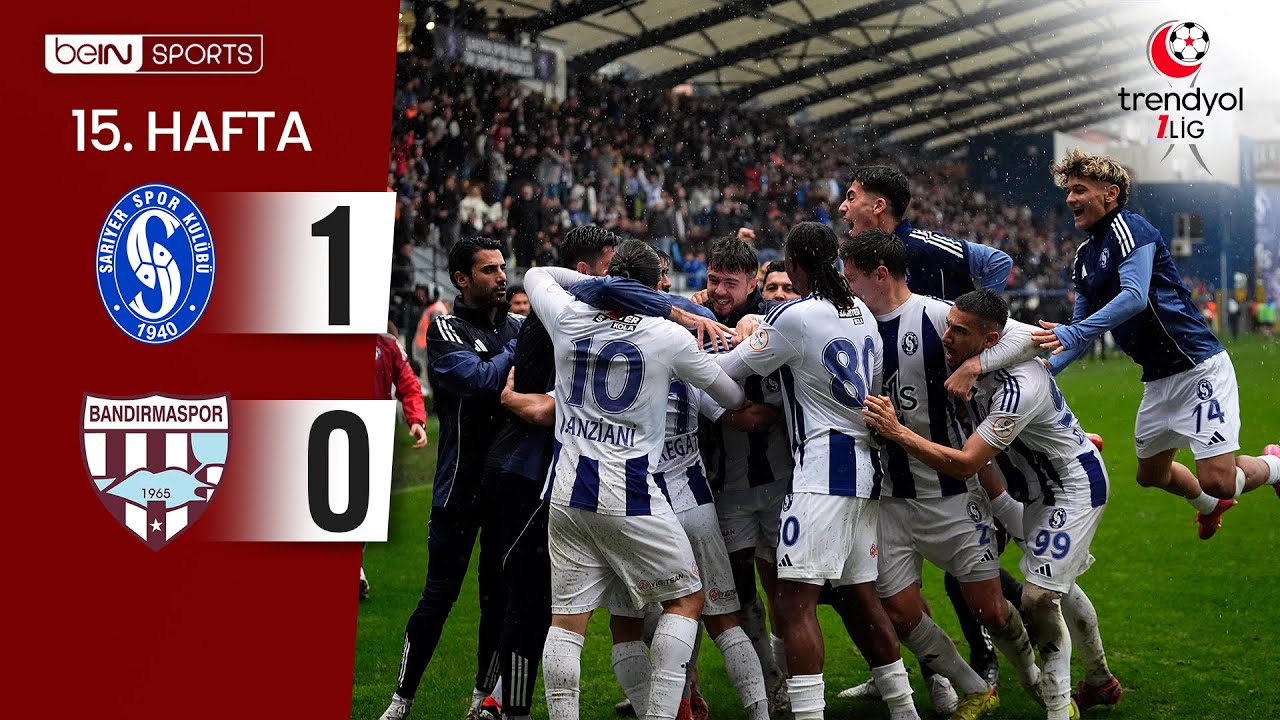 Sarıyer (1-0) Bandırmaspor | 15. Hafta Ma&ccedil; &Ouml;ZETİ | Trendyol 1. Lig - 2025/26