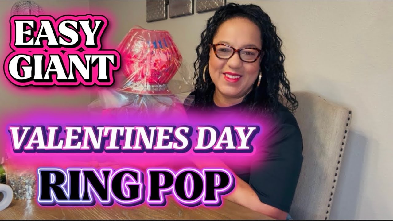 DIY Valentines Jumbo Ring Pop #giftideas #trending #viral #gifts 
