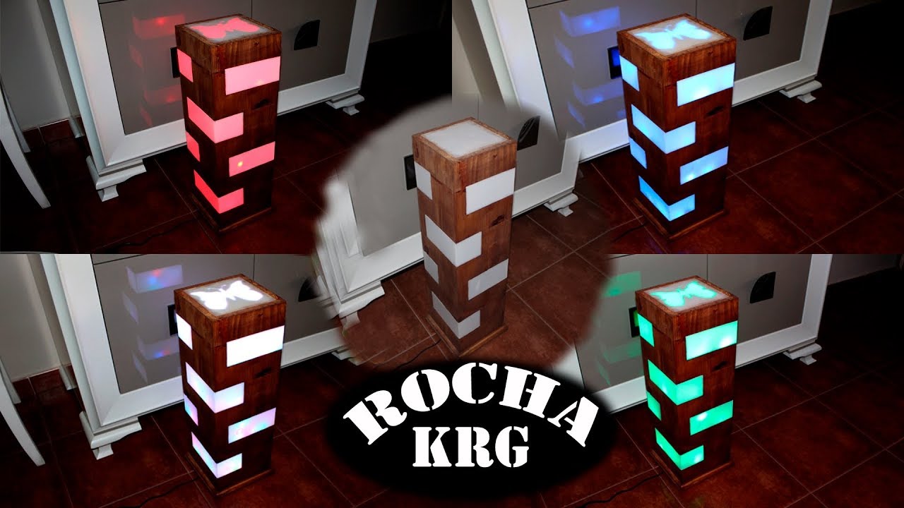 Lámpara LED Rústica #RECICLADOCHALLENGE como hacer