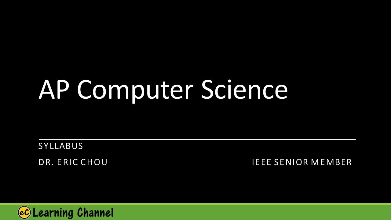 AP Computer Science A Course (Overview)