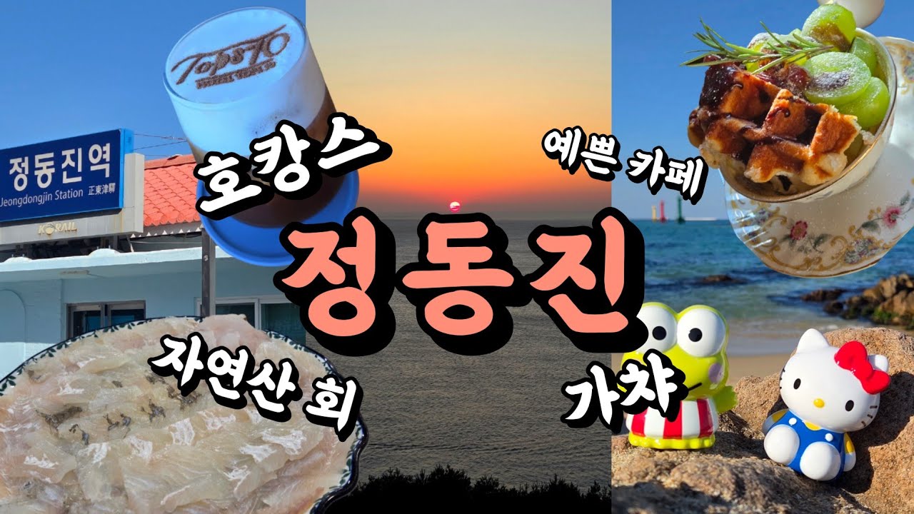 [정동진 일출 여행] 자연산회 맛집부터 가챠까지 정동진 가볼만한곳 소개 - 강릉 탑스텐호텔 조식 뷔페 수영장 스카이라운지