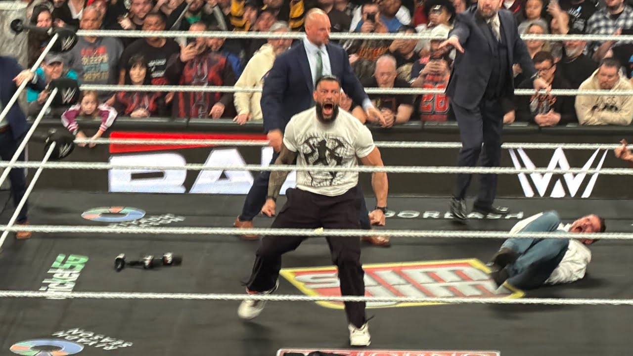 Roman Reigns Destroys CM Punk - WWE Raw 3/23/2026