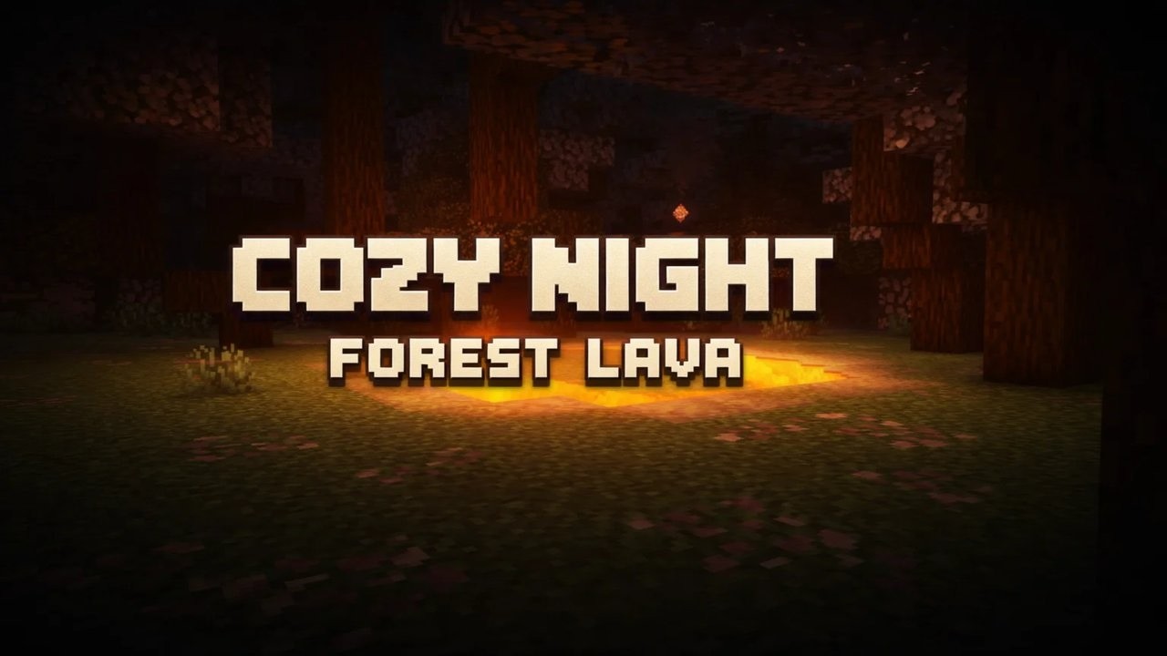 Fall Asleep in Minecraft 🔥 Warm Lava Night Ambience