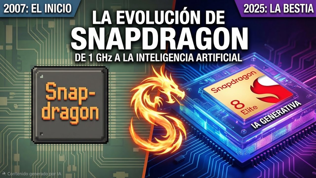 La Historia y Evolución de los procesadores de Qualcomm | SNAPDRAGON (1985 - 2025) 🔥 