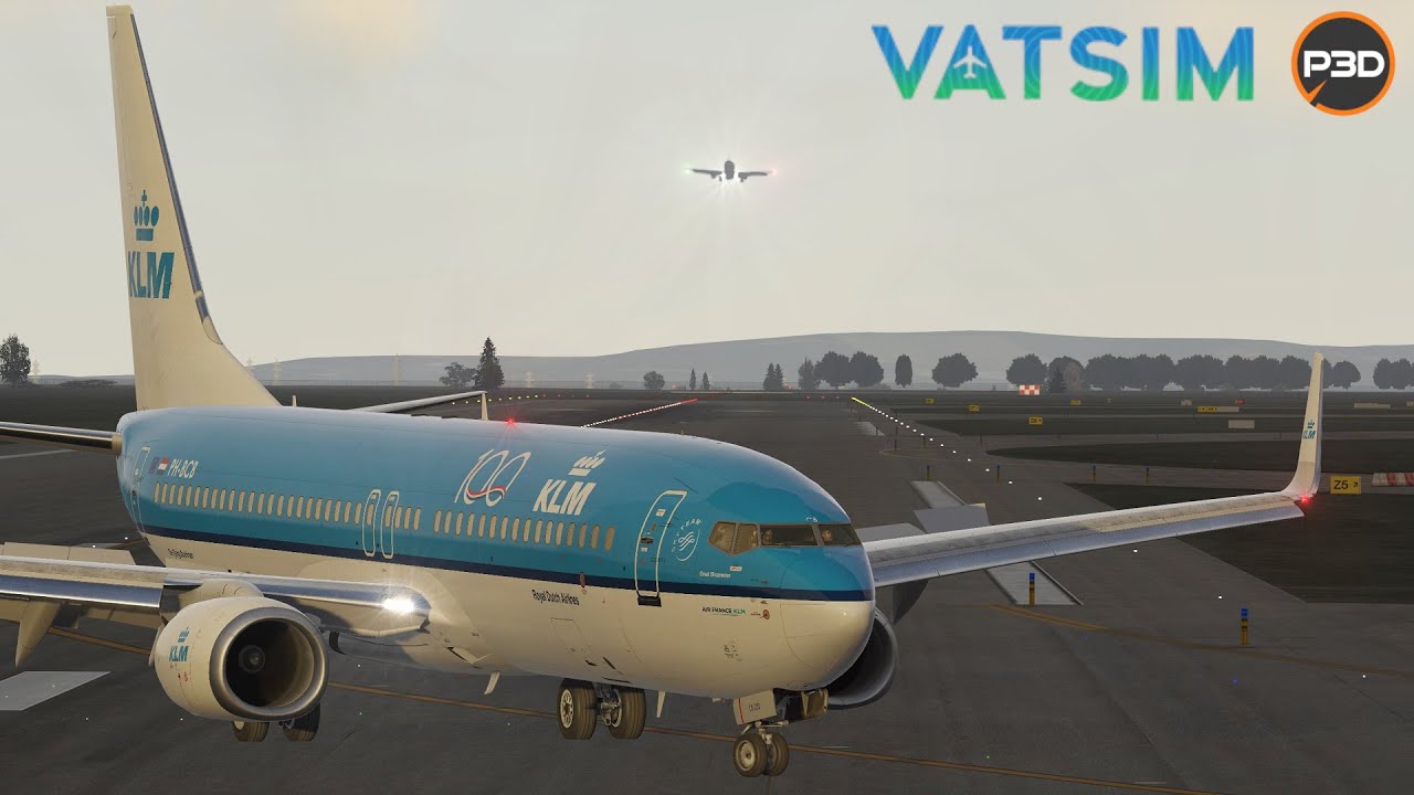 P3D V5.3 2K | Busy VATSIM arrival into Charles de Gaulle (LFPG) | KLM B738