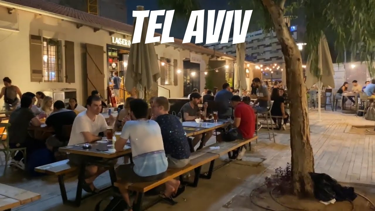Relaxing Beautiful Evening, Tel Aviv Walk