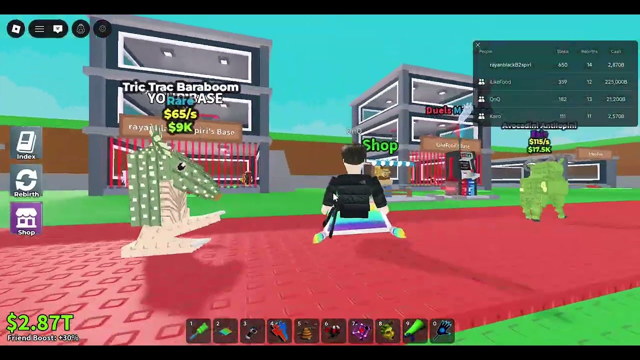 playing steal a brainrot with a big head
