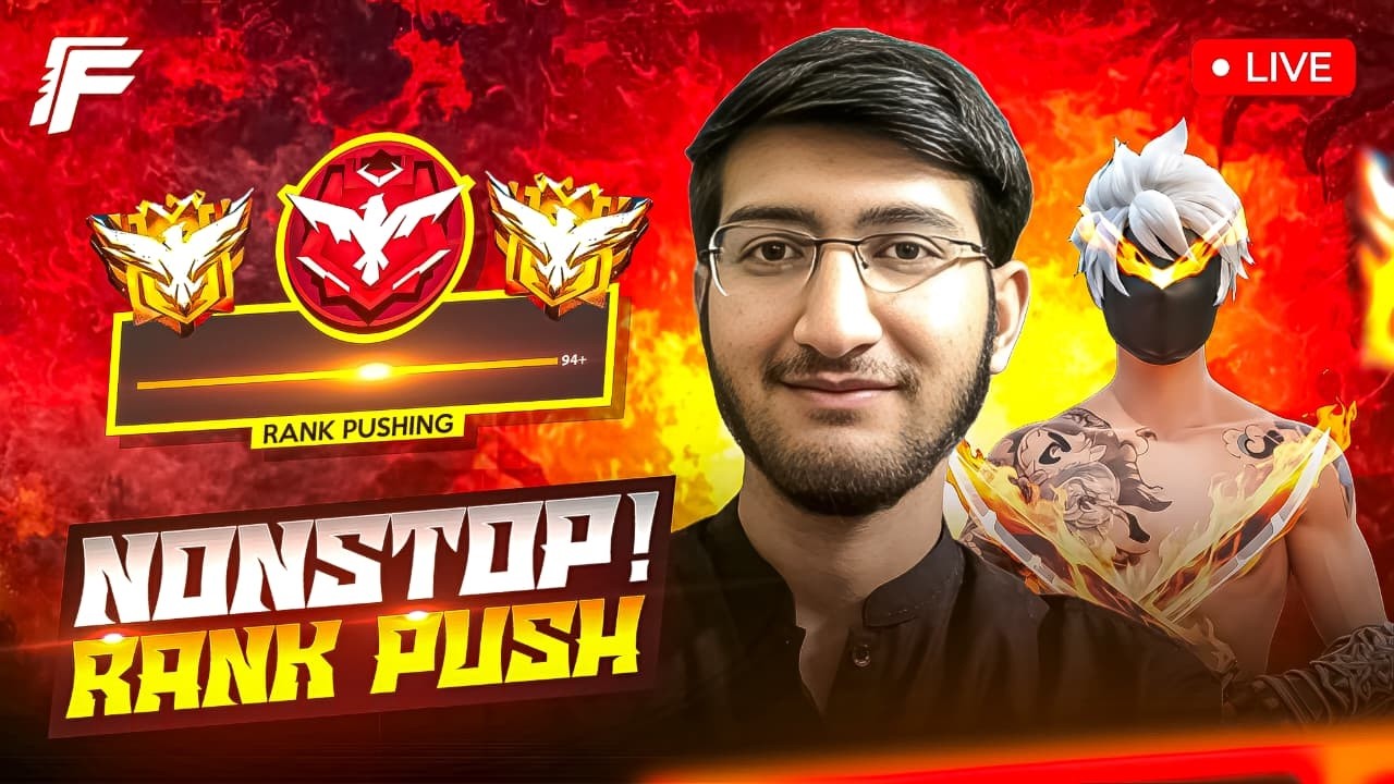 RAMAZAN DAY # 11 RANK PUSHING🔥 | FREE FIRE LIVE | F7 GAMING YT 😊