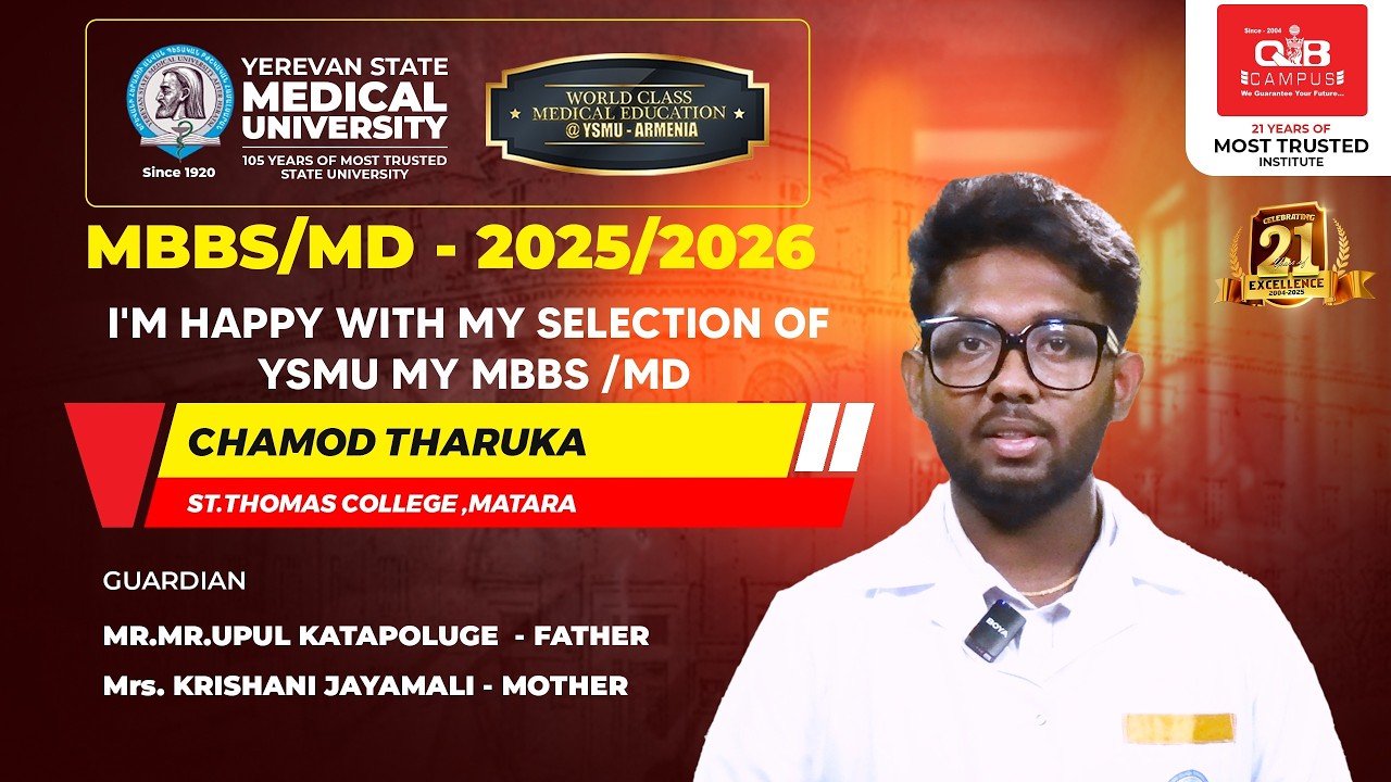 YSMU Student Feedback -CHAMOD THARUKAST | THOMAS COLLEGE - MATARA