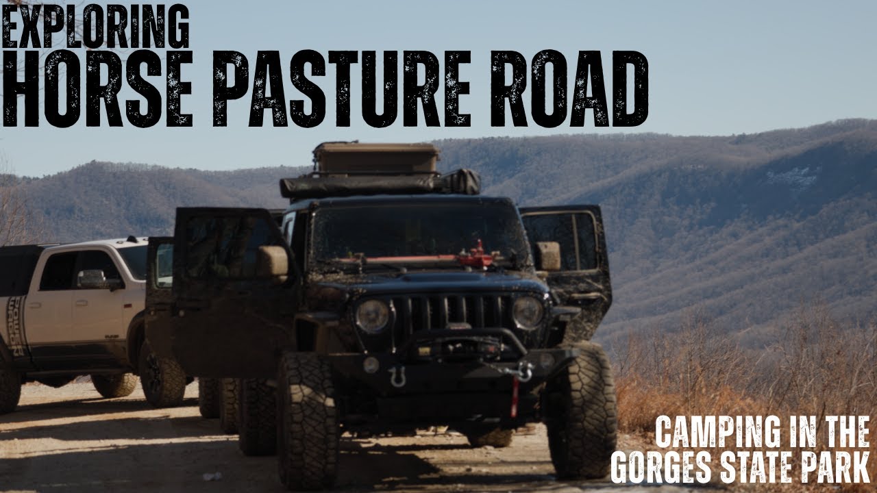 Camping in the Gorges State Park in North Carolina and Exploring Horse Pasture Road