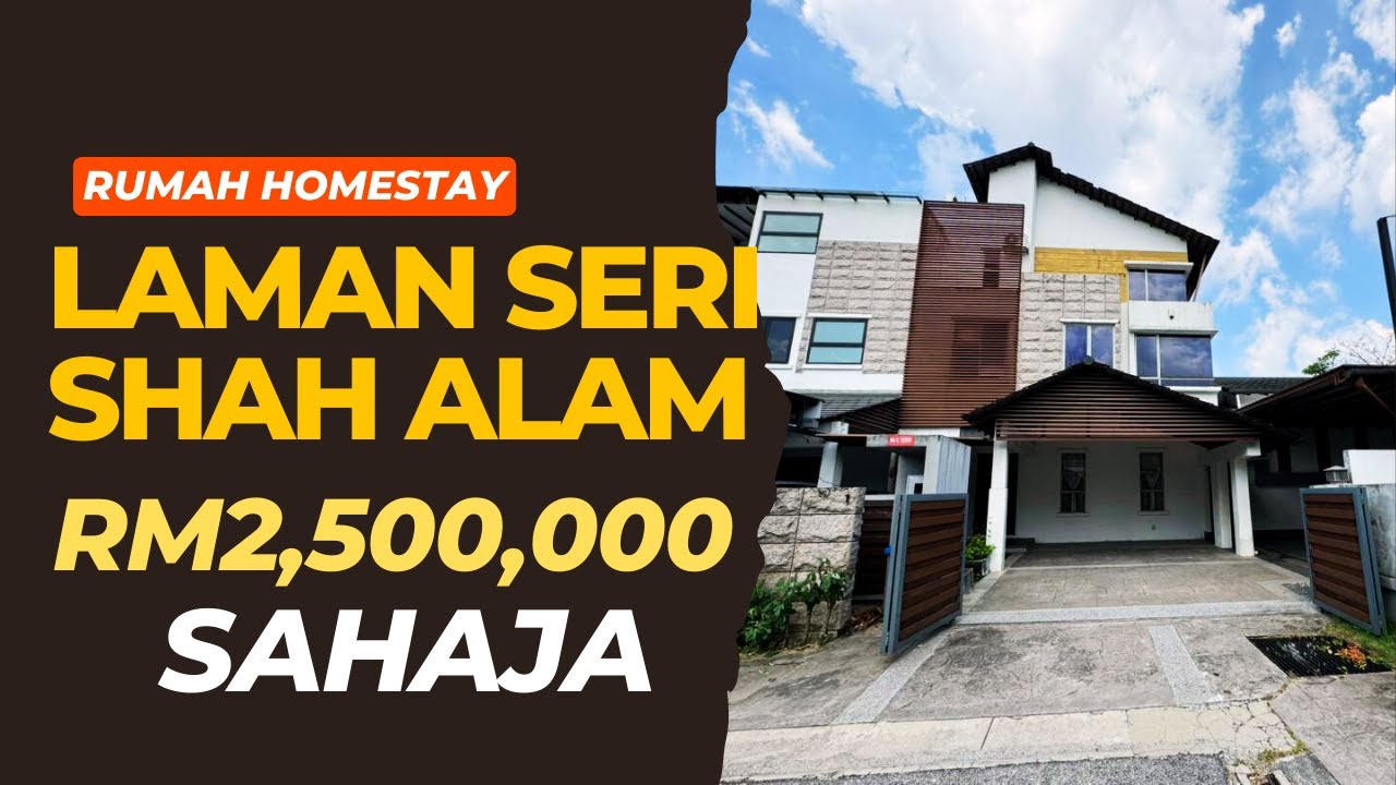 Rumah Homestay di Laman Seri, Seksyen 13 Shah Alam Untuk Dijual!