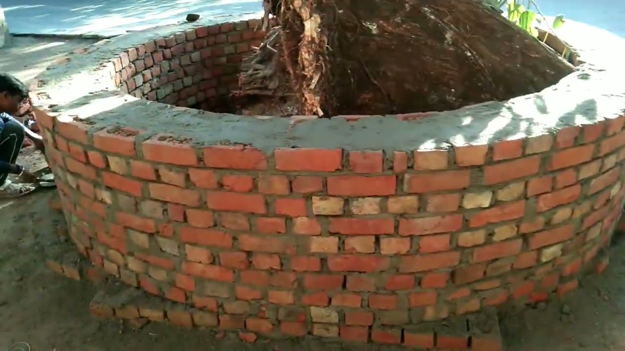 गोल चबूतरे को कैसे बनाऐ/13 ईच की दीवार को गोलाई में केसे बनाये/Brick Arts/Art of Mason/Chabutra