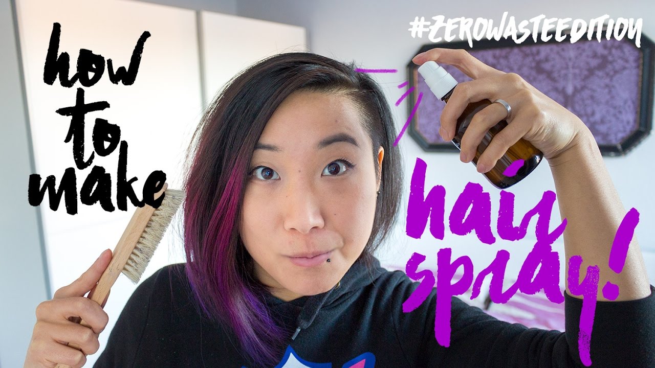 Homemade effective hairspray free of harmful substances | Zero Waste DIY