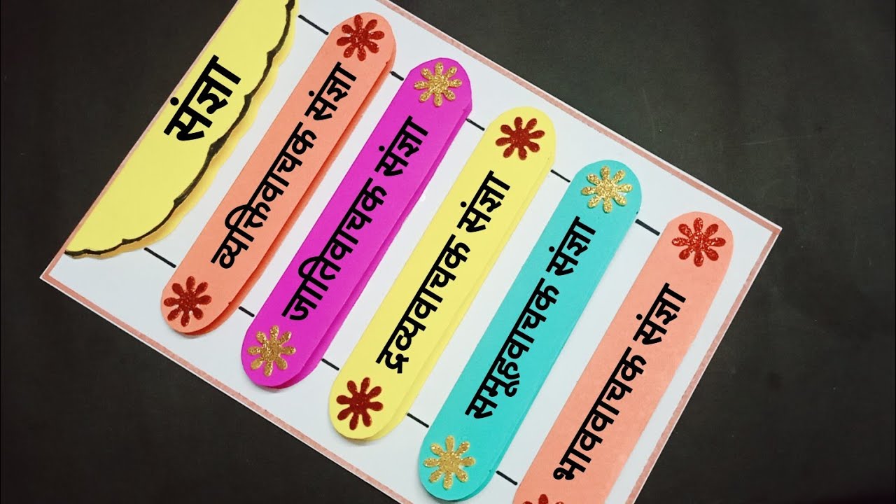 संज्ञा Ke Bhed Hindi TLM/संज्ञा Hindi Project/ Sangya TLM Easy/Hindi TLM/ Hindi Project/Sangya chart