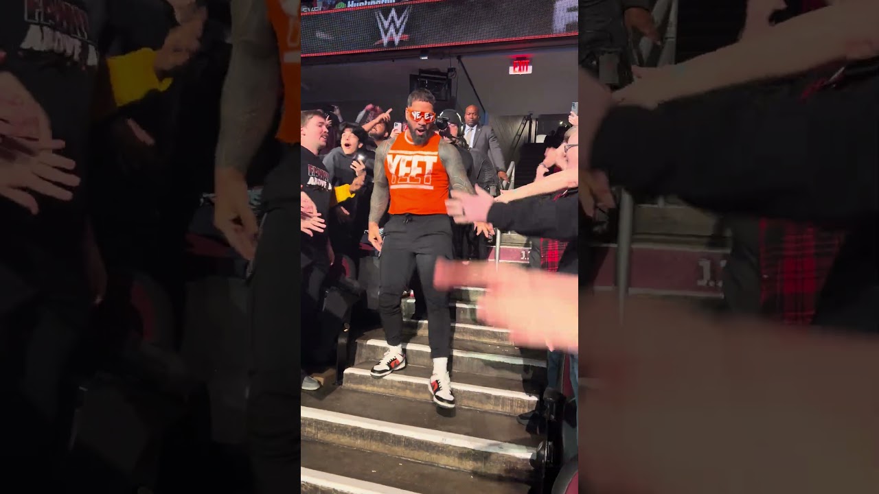 Jey Uso YEET ramp entrance!  