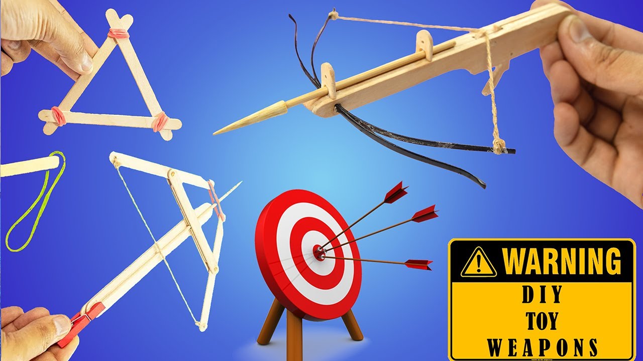 3 Amazing DIY Shooting Games | DIY Self-made Popsicle Stick Cool Toys