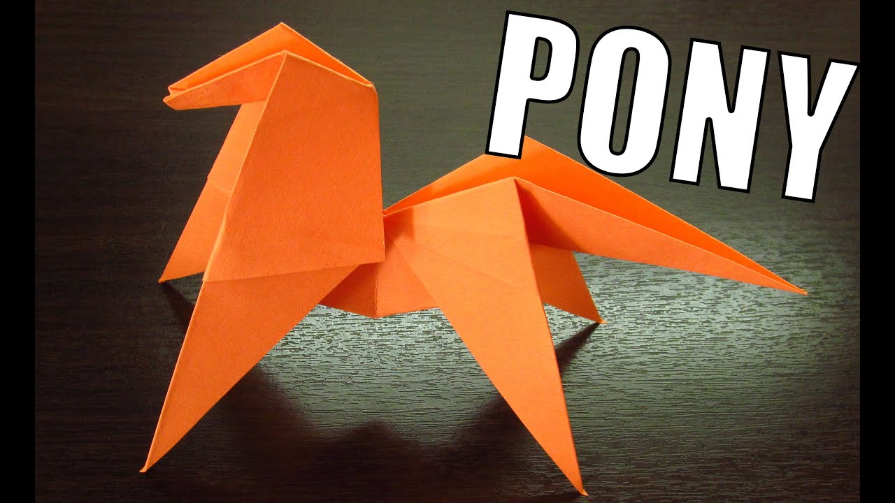 Como hacer un PONY DE PAPEL Super Cool | Origamis de papel paso a paso (Muy fácil)