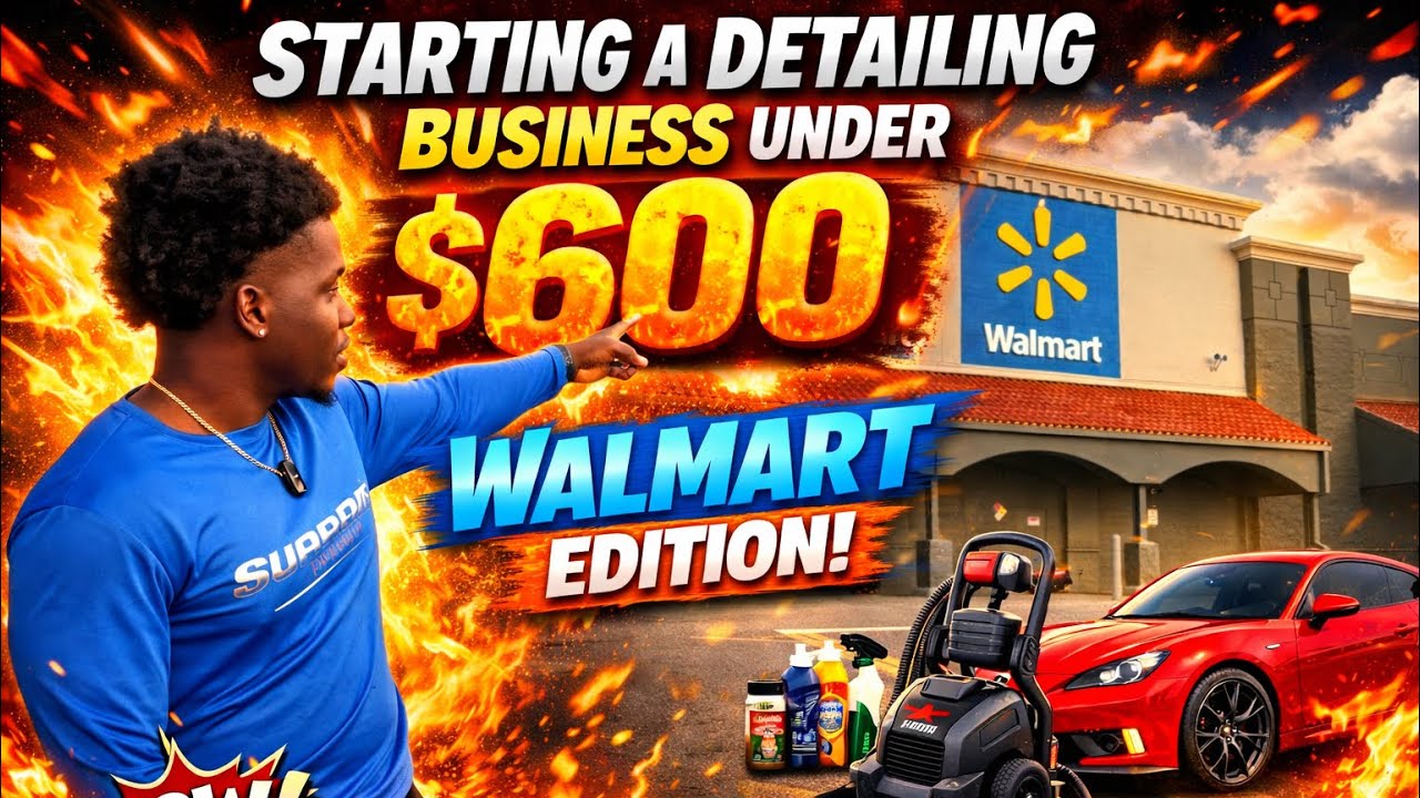START A PROFITABLE DETAILING BUSINESS UNDER $600 WALMART EDITION!!🏎️🔥