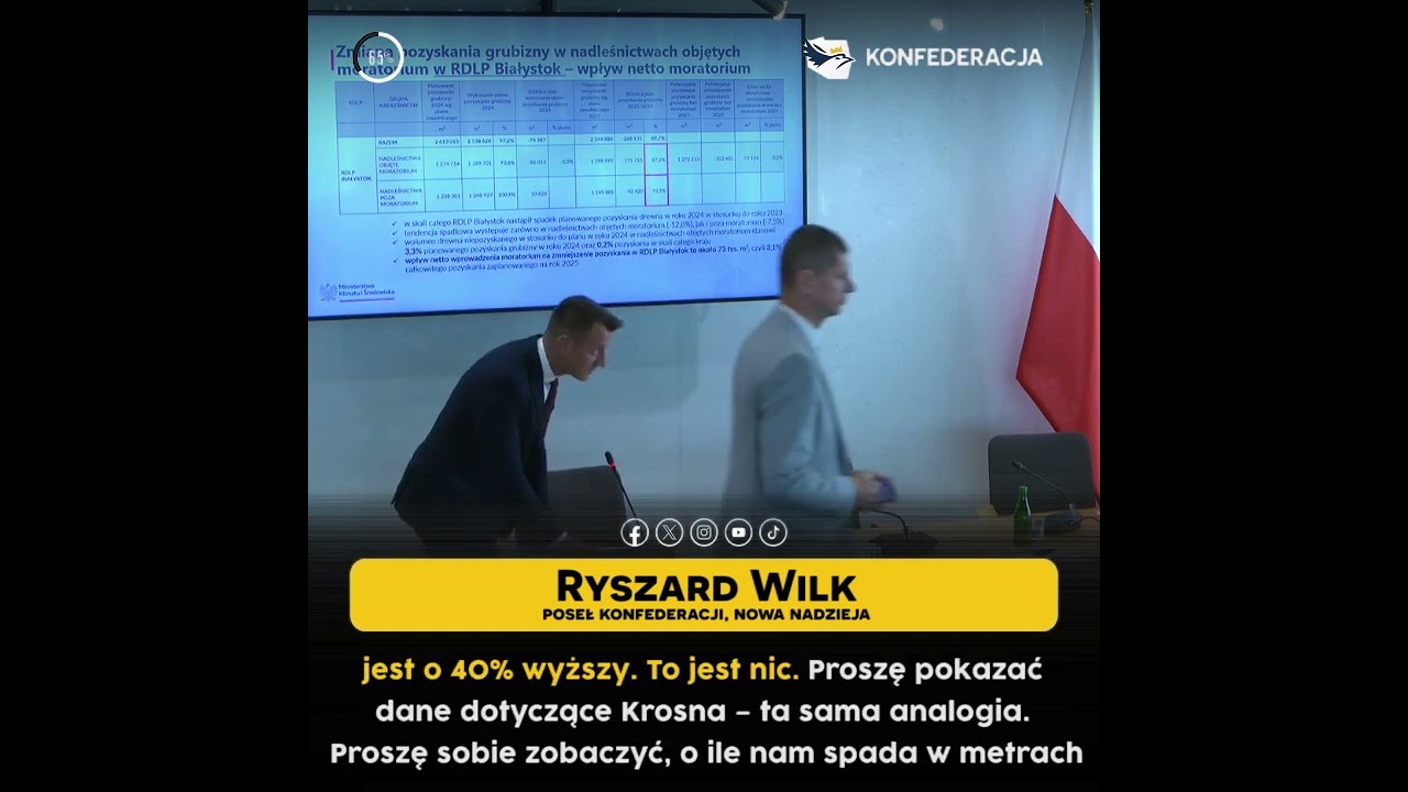 Prawda o wycince w polskich lasach! Poseł demaskuje manipulacje moratorium na danych z Krosna.
