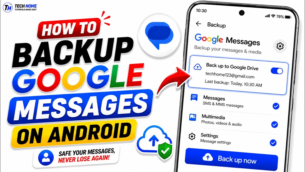 How to Backup Google Messages on Android (2026) | Backup SMS & MMS | Fix It Now!