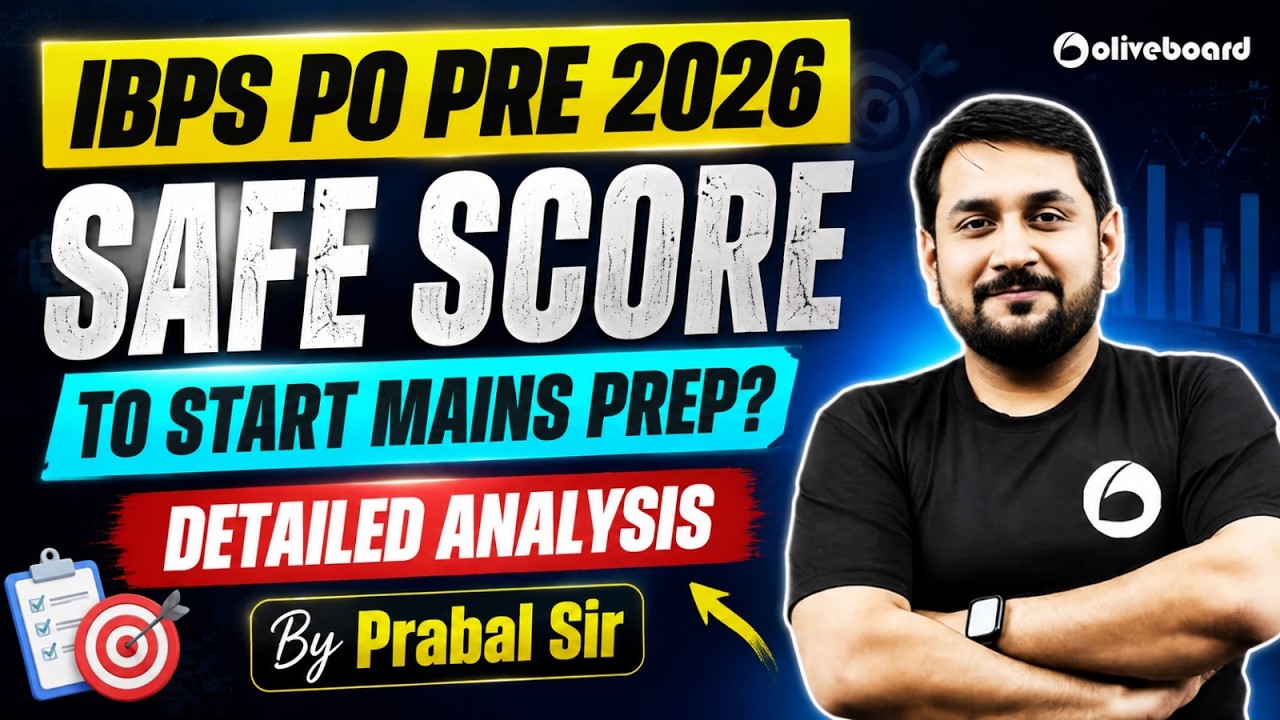 IBPS PO Pre 2026 Safe Score | IBPS PO Expected Cut Off 2026 | Analysis by Prabal Sir | Oliveboard