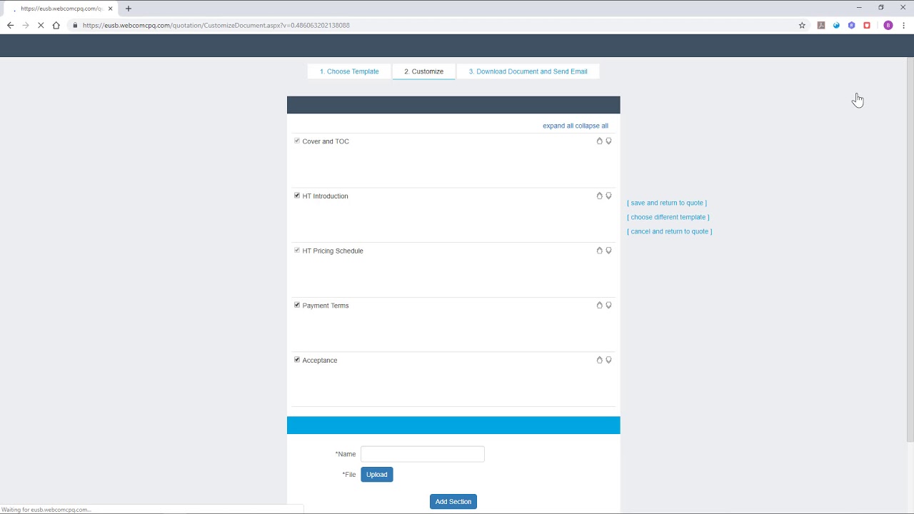 SAP Configure Price Quote (CPQ) demonstration