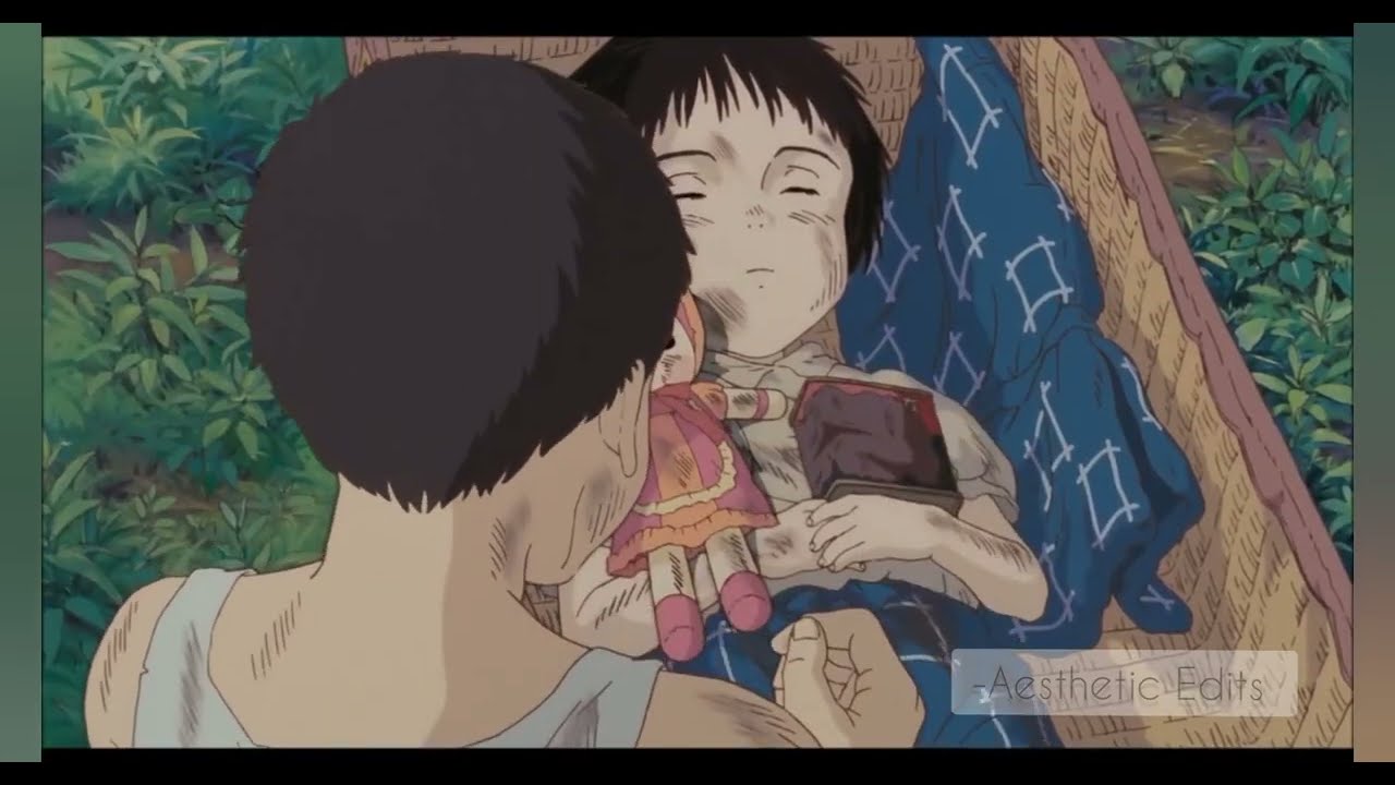 Saddest Setsuko's Death Scene - Grave of the fireflies #holdon
