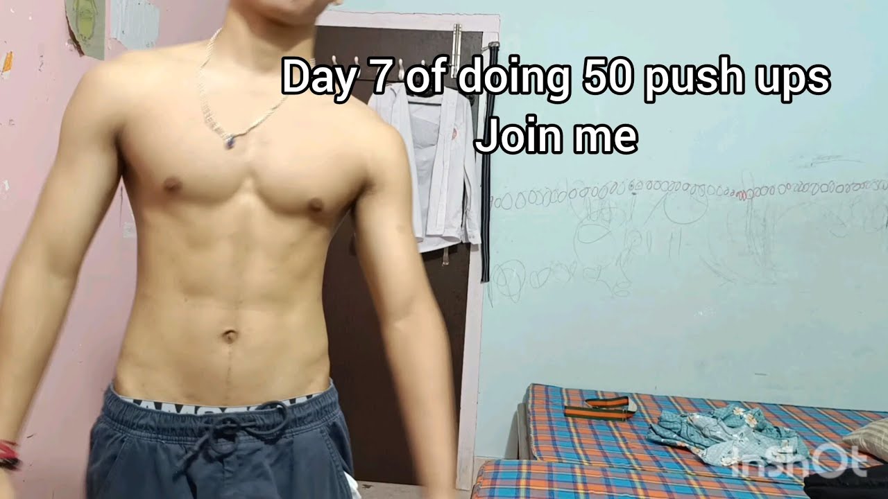 Day 7 of doing 50 push ups, Join me