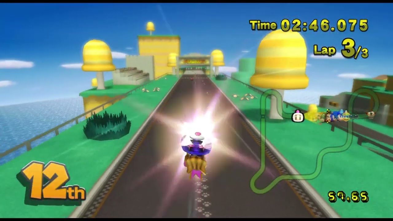 Mario Kart Wii (Deluxe) Custom Tracks - 150cc (1 Player) #319 with Bomberman