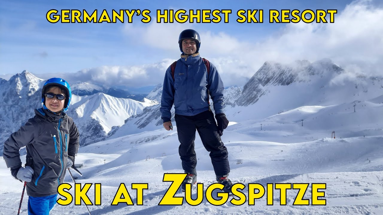 Skiing at Zugspitze, Germany's Highest Ski Resort | Garmisch-Partenkirchen, Germany (2024) Vlog