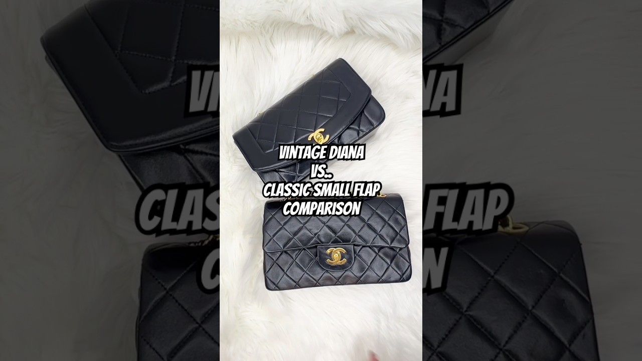 Do you know the difference between Chanel Diana bag vs Chanel Classic Flap? #chanel #vintagechanel